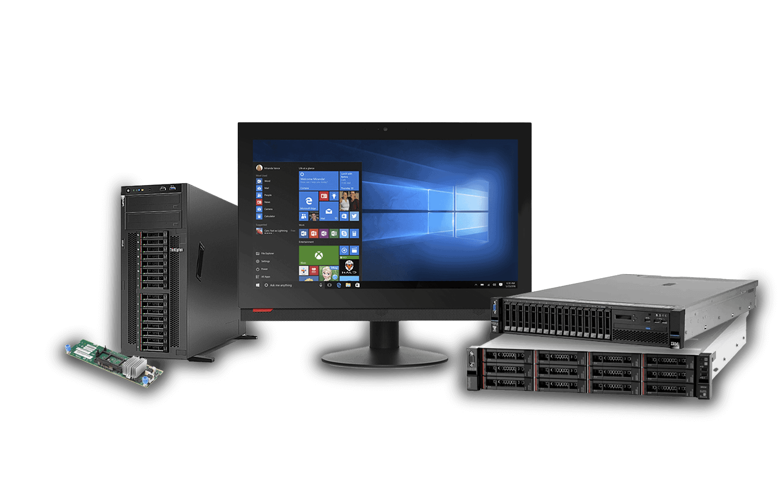 IT-Geräte der Marke Lenovo