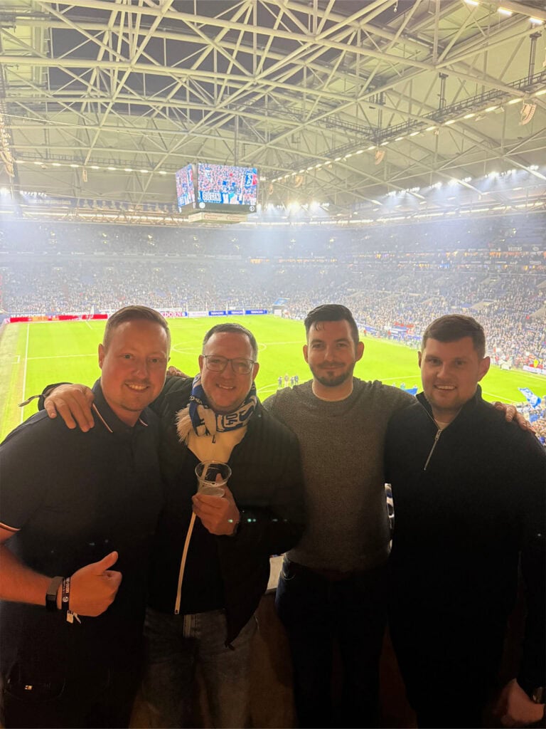 Gruppenfoto beim Spiel